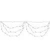 Set Of 150 Blue And Clear Mini Swag Christmas Lights - 7.5 Ft White Wire