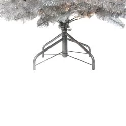 6.5' Pre-Lit FullMetallic Silver Tinsel Artificial Christmas Tree, Clear Lights -Christmas Decoration Store 1rg3yqcodhi5v87xnpub8evxxyskjt1c 71263.1681322086