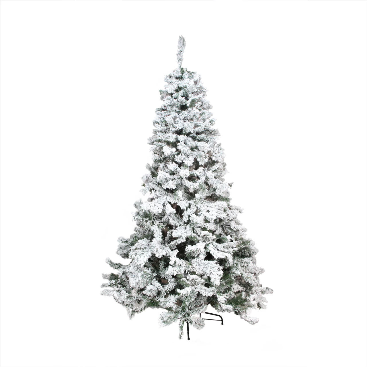 4.5' Heavily Flocked Pine Medium Artificial Christmas Tree - Unlit 3 4.5' Heavily Flocked Pine Medium Artificial Christmas Tree - Unlit
