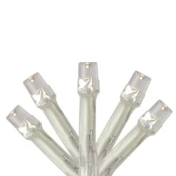 192 Warm White LED Christmas Lights - 47.75 Ft Clear Wire