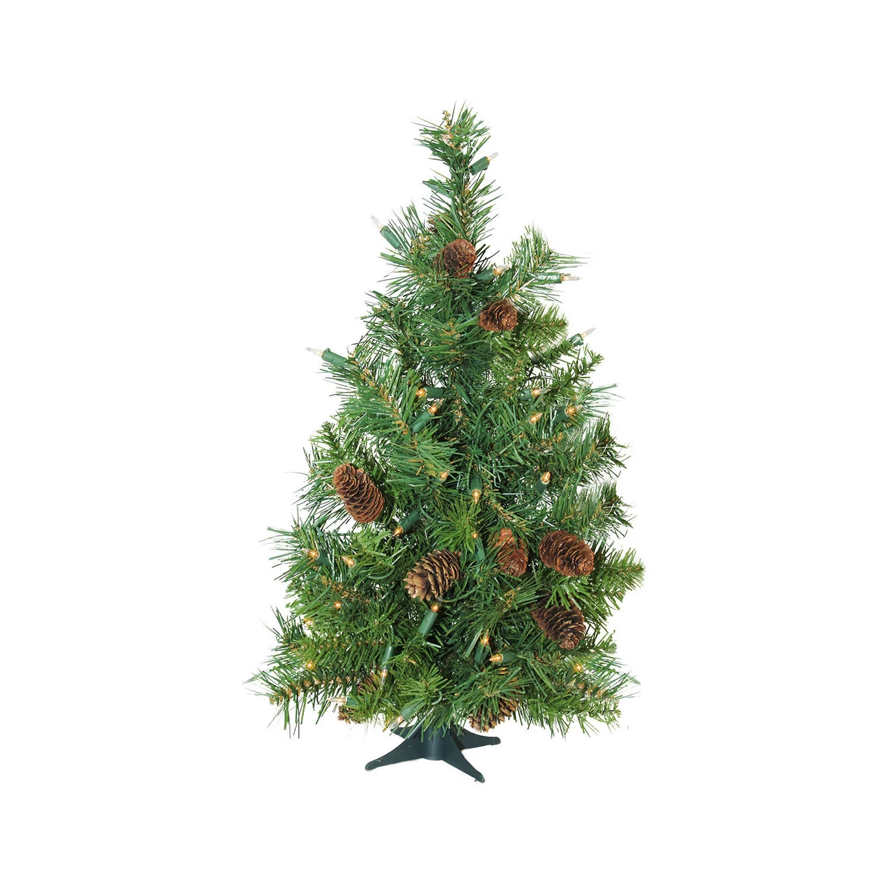 3' Pre-Lit Green Medium Dakota Pine Artificial Christmas Tree - Clear Dura-Lit Lights 3 3' Pre-Lit Green Medium Dakota Pine Artificial Christmas Tree - Clear Dura-Lit Lights