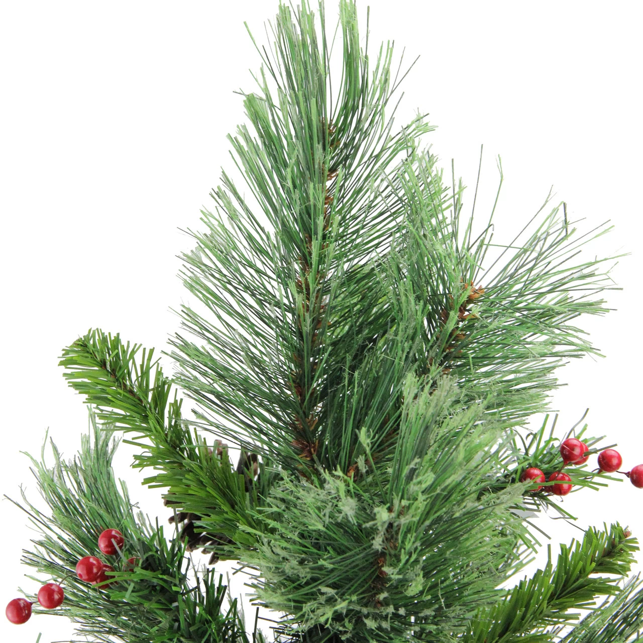 24" Mixed Cashmere Berry Pine Medium Artificial Christmas Tree - Unlit 7 24" Mixed Cashmere Berry Pine Medium Artificial Christmas Tree - Unlit - Image 5