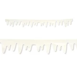 Club Pack Of 24 Christmas Holiday Icicle Border Decorations 3' 11"