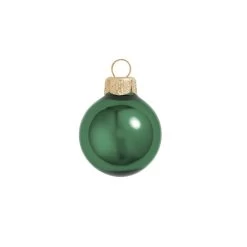 2ct Emerald Green Glass Shiny Christmas Ball Ornaments 6" (150mm)