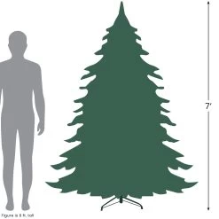 7' Metallic Platinum Artificial Tinsel Christmas Tree - Unlit 13 7' Metallic Platinum Artificial Tinsel Christmas Tree - Unlit -Christmas Decoration Store 727 21397.1682519599