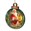 Set Of 2 Enchanted Christmas Santa Claus Wooden Ornaments 5.5" -Christmas Decoration Store 8021051 1003 1 83335.1667548840