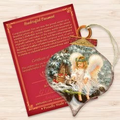 Set Of 2 Angel With An Adorable Kitty Wooden Christmas Ornaments 5.5" -Christmas Decoration Store 8031120 0718 3 50670.1667548822