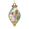 Set Of 2 Little Angel With Cardinals In Their House Wooden Ornaments 5.5" -Christmas Decoration Store 8041150 dg 1 48517.1667548791