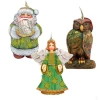 Set Of 3 Irish Santa Angel And Owl Wooden Christmas Ornaments 5.5" 1 Set Of 3 Irish Santa Angel And Owl Wooden Christmas Ornaments 5.5" -Christmas Decoration Store 8100015s3 1 53837.1667549760