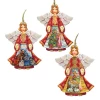 Set Of 3 Guardian Angels Nativity Scenes Wooden Christmas Ornament 5.5" -Christmas Decoration Store 8100029s3 1 24944.1667549617