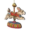 Set Of 2 Bunny Carousel Wooden Easter And Christmas Ornaments 5.5" -Christmas Decoration Store 8114042 1 60311.1667549777