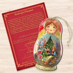 Set Of 2 Matreshka Doll Nutcracker Tale Wooden Christmas Ornaments 5.5" -Christmas Decoration Store 8115762 3 51710.1667549831