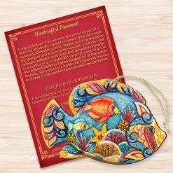 Set Of 2 Vivid Tropical Fish Wooden Christmas Ornaments 5.5" 8 Set Of 2 Vivid Tropical Fish Wooden Christmas Ornaments 5.5" -Christmas Decoration Store 8126121 3 67785.1667549927