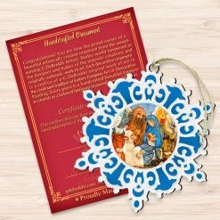 Set Of 2 Snowflake Nativity Scene Wooden Christmas Ornaments 5.5" 8 Set Of 2 Snowflake Nativity Scene Wooden Christmas Ornaments 5.5" -Christmas Decoration Store 8141152 3 30348.1667549622