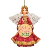 Set Of 2 Angel "Merry Christmas 2022" Wooden Ornaments -Christmas Decoration Store 8152722 4 mc d 27187.1667549652