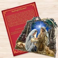 Set Of 2 Nativity Glory To God Wooden Christmas Ornaments 5.5" -Christmas Decoration Store 8161010 1722 3 83955.1667549713