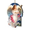 Set Of 2 Luminous Angel Wooden Christmas Ornaments 5.5" -Christmas Decoration Store 8161036 1322 1 43138.1667549731