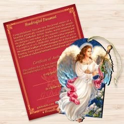 Set Of 2 Luminous Angel Wooden Christmas Ornaments 5.5" -Christmas Decoration Store 8161036 1322 3 30003.1667549732