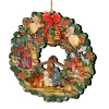 Set Of 2 Nativity Wreath Wooden Christmas Ornaments 5.5" -Christmas Decoration Store 8185314 1 69454.1667549635