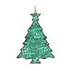 Set Of 2 "Merry Christmas" Tree Wooden Ornaments 5.5" -Christmas Decoration Store 8198112 2 1 43478.1667549654