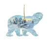 Set Of 2 Snowy Polar Bear Wooden Christmas Ornaments 5.5" -Christmas Decoration Store 8198225 1 96959.1667549661