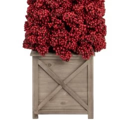 50" Red Berry Cone Potted Christmas Topiary -Christmas Decoration Store allstate zbp078 re 3new 77351.1667643794