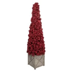 50" Red Berry Cone Potted Christmas Topiary -Christmas Decoration Store allstate zbp078 re 5 51340.1667643793