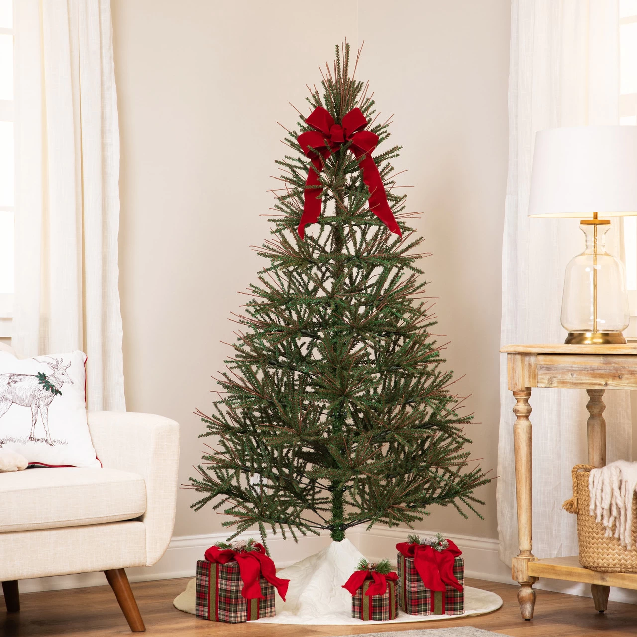 6' Two-Tone Warsaw Twig Medium Artificial Christmas Tree - Unlit 3 6' Two-Tone Warsaw Twig Medium Artificial Christmas Tree - Unlit