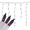 Set Of 100 Purple Mini Icicle Christmas Lights - 7.8ft White Wire -Christmas Decoration Store brightstar 36 716 77 1 11640.1667575748