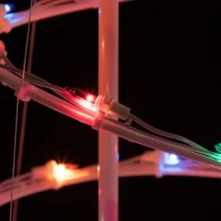 4ft Lighted Spiral Christmas Tree With Star Tree Topper, Multi Lights -Christmas Decoration Store brightstar masswhiteicicle plug202 15339.1667576308