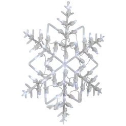 18" LED Lighted Snowflake Christmas Window Silhouette Decoration -Christmas Decoration Store britestar 36 560 77 3 36077.1678805608