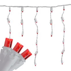 Set Of 70 Red LED Wide Angle Icicle Christmas Lights - 6ft White Wire 8 Set Of 70 Red LED Wide Angle Icicle Christmas Lights - 6ft White Wire -Christmas Decoration Store britestar 39 732 77 2 00581.1667575743