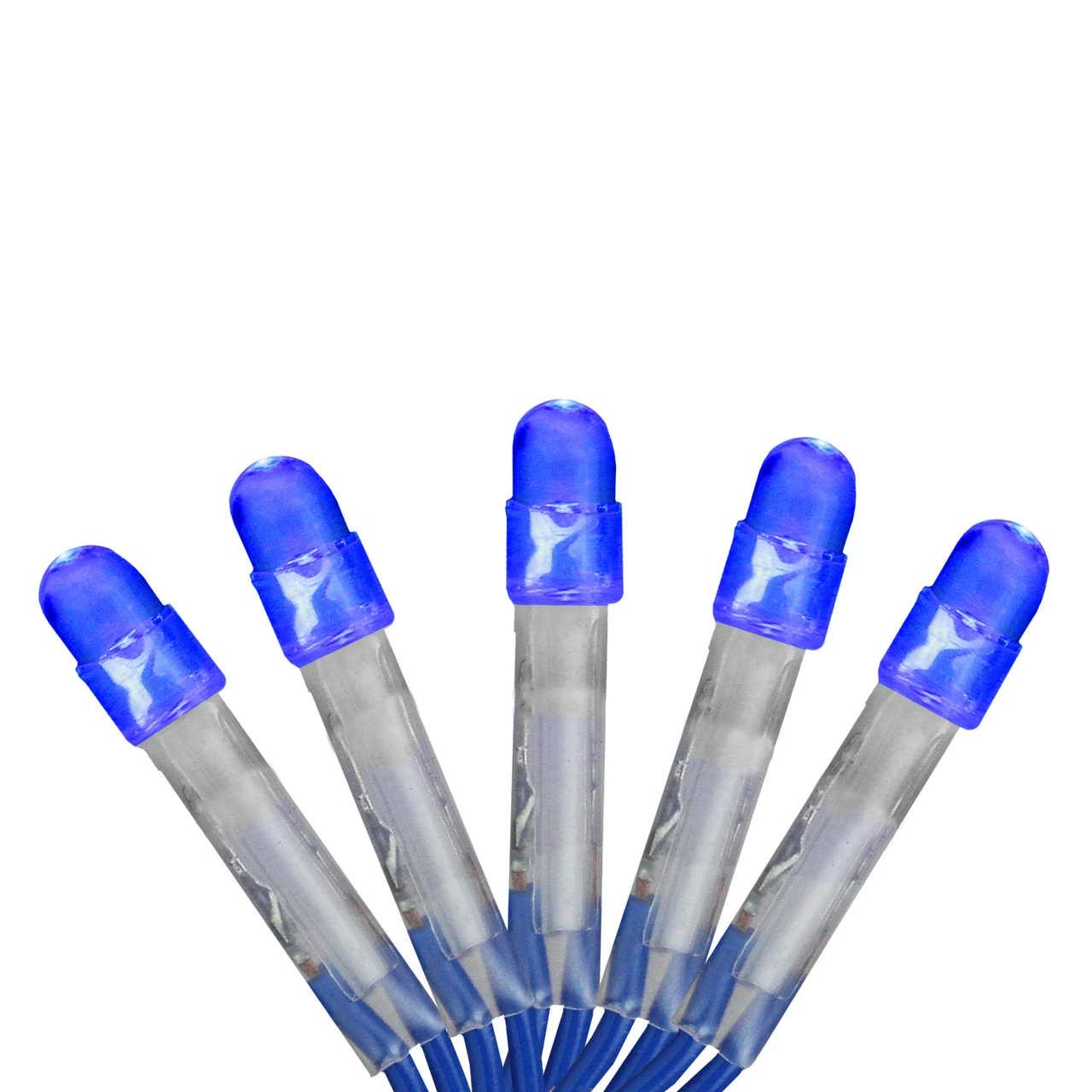 2' X 8' Blue LED Net Style Tree Trunk Wrap Christmas Lights - Blue Wire 3 2' X 8' Blue LED Net Style Tree Trunk Wrap Christmas Lights - Blue Wire