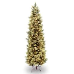 7.5 Ft. Carolina Pine Slim Tree With Clear Lights