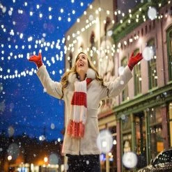300 Clear Mini Icicle Heavy-Duty Commercial Grade Christmas Lights - 18 Ft White Wire -Christmas Decoration Store clearlights 11509.1667662559