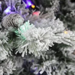 9' Pre-Lit Medium Flocked Victoria Pine Artificial Christmas Tree - Dual Color LED Lights -Christmas Decoration Store d0unmbcqwzaifd1fzkhim9gifh9cyhgn 34019.1667536498