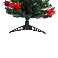 5' Pre-Lit Medium Fiber Optic Artificial Christmas Tree With Red Poinsettias - Multicolor Lights 10 5' Pre-Lit Medium Fiber Optic Artificial Christmas Tree With Red Poinsettias - Multicolor Lights -Christmas Decoration Store dak gd 41750 3 37179.1667663658