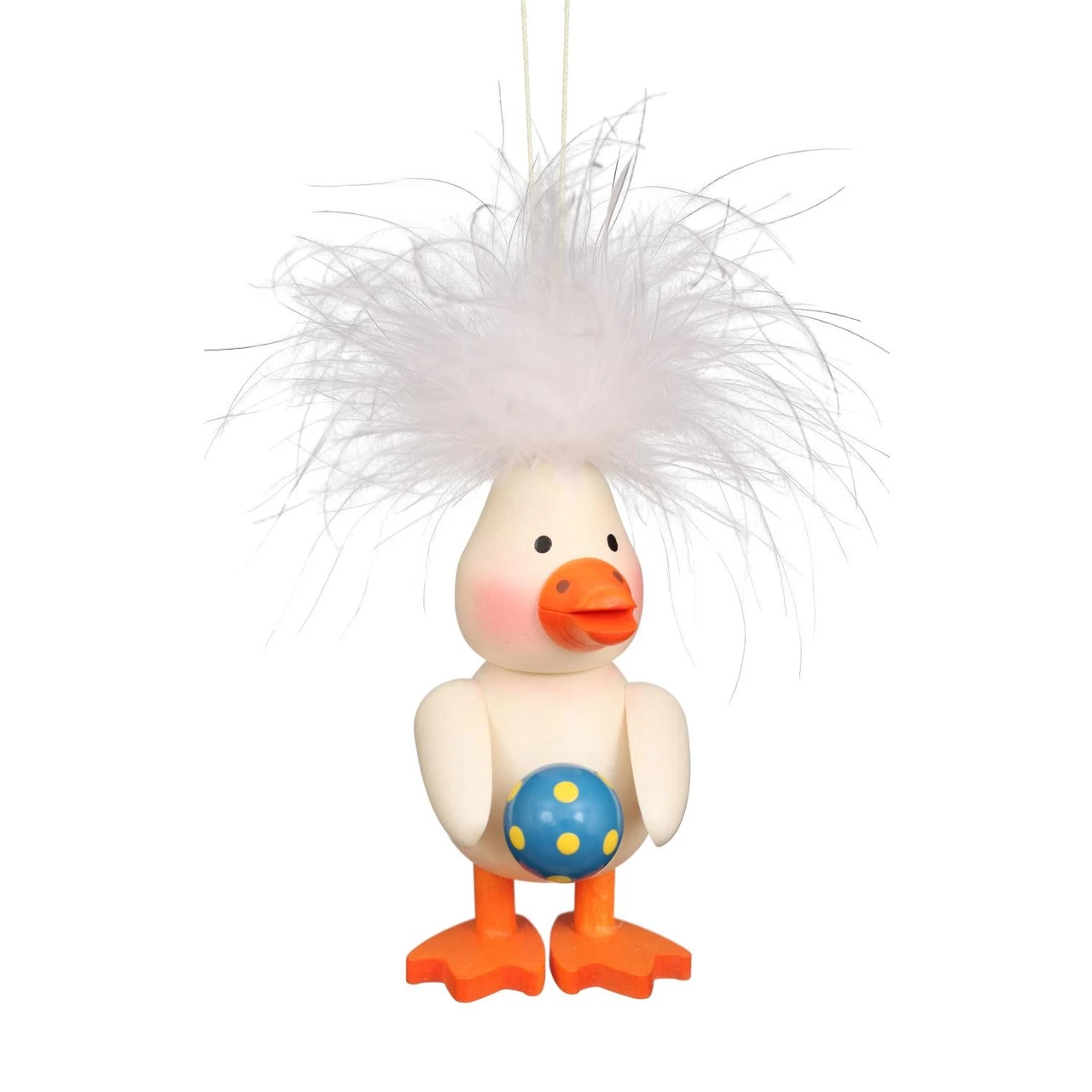 3" Christian Ulbricht Ducky With Ball Ornament 3 3" Christian Ulbricht Ducky With Ball Ornament