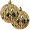 2ct Gilded Gold Shatterproof Christmas Diamond Ball Ornament6" (150mm) -Christmas Decoration Store dcki kbx04723 40347.1667665844