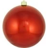 Crimson Red Shatterproof Shiny Christmas Ball Ornament 8" (200mm)