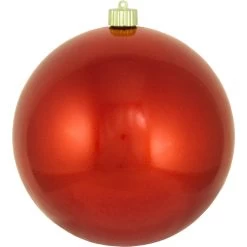Crimson Red Shatterproof Shiny Christmas Ball Ornament 8" (200mm)