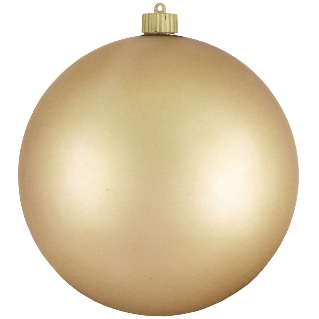 Champagne Gold Shatterproof Matte Christmas Ball Ornament 8" (200mm) 3 Champagne Gold Shatterproof Matte Christmas Ball Ornament 8" (200mm)
