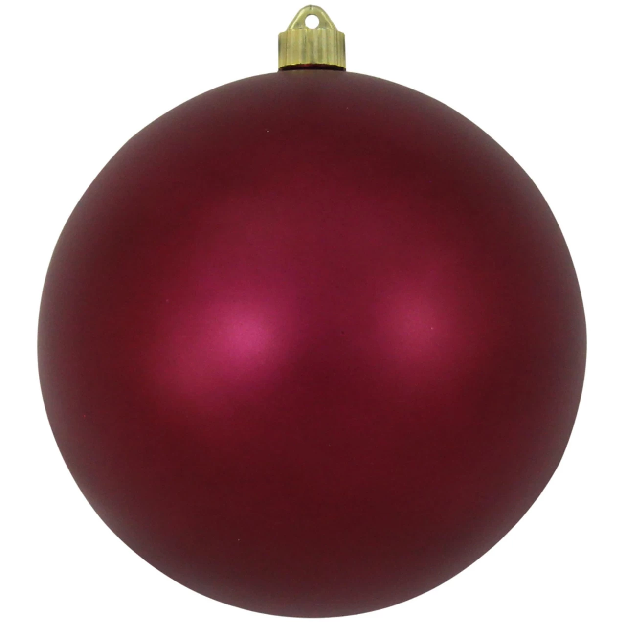 Matte Bayberry Red Shatterproof Christmas Ball Ornament 8" (200mm) 3 Matte Bayberry Red Shatterproof Christmas Ball Ornament 8" (200mm)