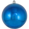 Shiny Balmy Seas Blue Shatterproof Christmas Ball Ornament 8" (200mm)
