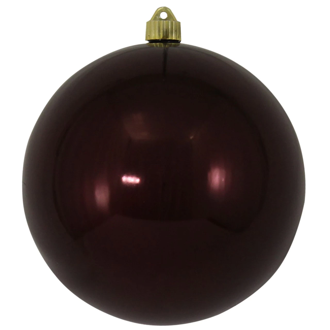 Shiny Java Brown Shatterproof Christmas Ball Ornament 8" (200mm) 3 Shiny Java Brown Shatterproof Christmas Ball Ornament 8" (200mm)