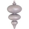 Silver Glittering Jumbo Shatterproof Finial Ornament 15" (380mm) -Christmas Decoration Store dcki kbx26110 61173.1667568812