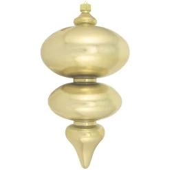 Gilded Gold Shatterproof Christmas Finial Ornament 15" (380mm)
