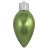 12" Limeade Green And Silver Shatterproof Shiny C9 Light Bulb Christmas Ornament -Christmas Decoration Store dcki kbx40477 1 95743.1667561955