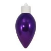 12" Vivacious Purple And Silver Shatterproof Shiny C9 Light Bulb Christmas Ornament -Christmas Decoration Store dcki kbx40480 1 76894.1667561577