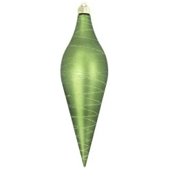 Krypton Green Shatterproof Christmas Long Drop Ornament 12.5" (320mm)